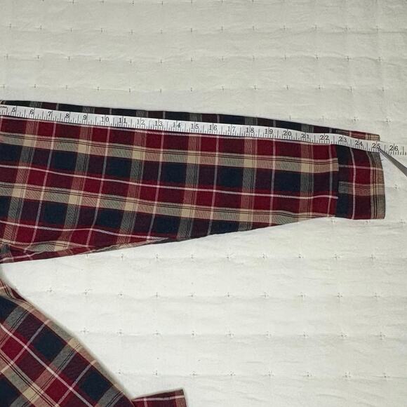 Wrangler ATG Long Sleeve Shirt Men's XL Red Blue Plaid Utility Organic Cotton - Picture 10 of 11